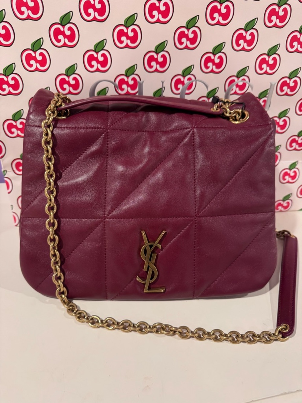 SAINT LAURENT
Medium Jamie Dark Bordeaux Bag - Picture 4 of 12
